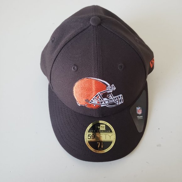 New Era Cleveland Browns 59Fifty Fitted Sz 7 1/8 Hat Cap Low Profile NFL New - Picture 7 of 10